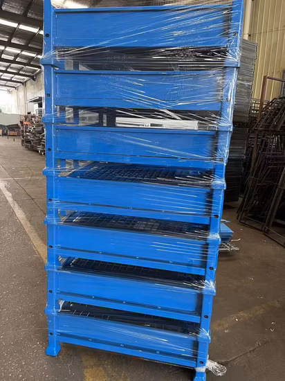 Factory Supply Ce Certified Foldable Customized Steel Pallet Stillage